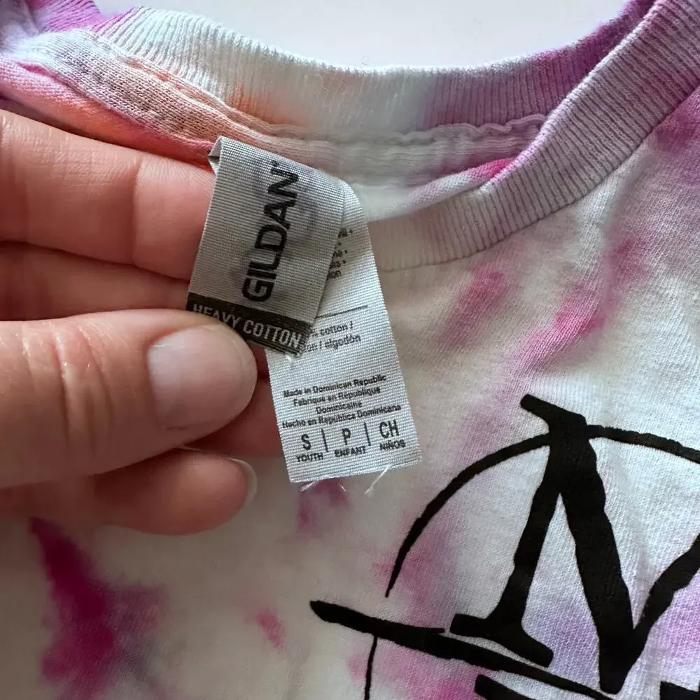 Gildan Camo Tie-Dye Mini Voden Camp Shirt - Girls Small